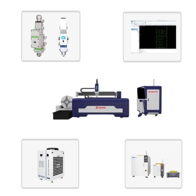 Best selling model 3015 CNC-vezellasersnijmachine 2000W 3000W 4000W 6000W 12000W voor het snijden van platen en buizen Flexibel