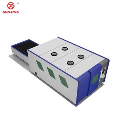 Industriële dubbele tafel 6000w lasersnijmachine voor plaatmetaal met 4-assige configuratie en Yaskawa servomotor
