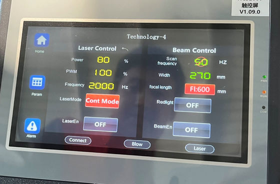 Huis 2000w 3000w Pulse Fiber Laser Reiniging Machine voor het reinigen van roestoppervlak op metalen oppervlakken door Au3tech Control System