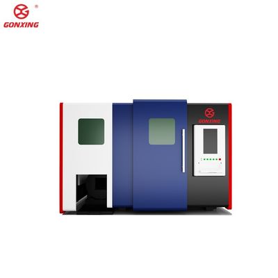 Industriële dubbele tafel 3000w plaat- en buismetalen lasersnijmachine met HIWIN-geleidingsrail