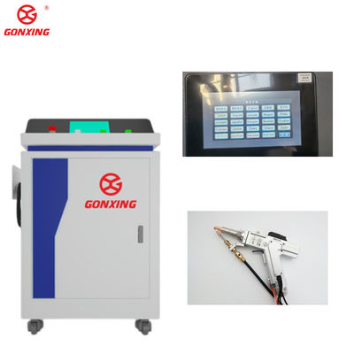 Draagbare laserreinigingsmachine voor de toegepaste industrie met MAX-laserbron en 1000w 2000w continue roestverwijderingsverwerking