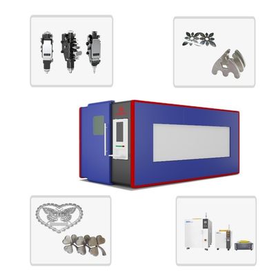 Raycus 3KW Full Safety Cover Fiber Laser Metal Cutter voor Messing Koper gegalvaniseerd plaat snijden 20mm snijdikte
