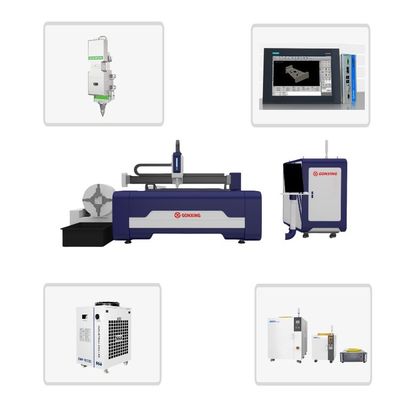 5000 KG Hoogste stijfheid buisplaat CNC-vezellaser snijbuismachine voor metaal snijmachine Laser snijmachine 3kw laser snijmachine