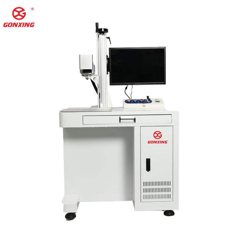 Hoge Precisie Graveren Bedrijfsmodus Gepulseerde Mini Draagbare Desktop MOPA Fiber Laser-markering Machine 20 w 30 w 60 w 100 w